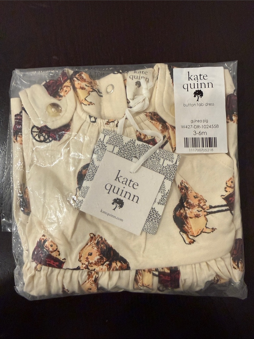 Kate Quinn Button Tab Dress- Guinea Pig